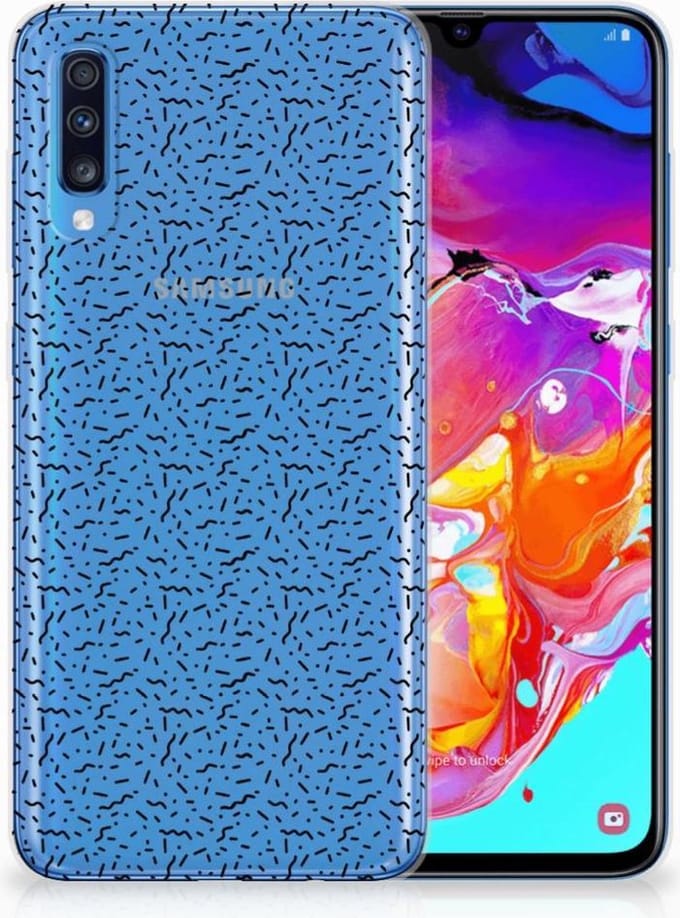 Samsung Galaxy A70 TPU bumper Stripes Dots