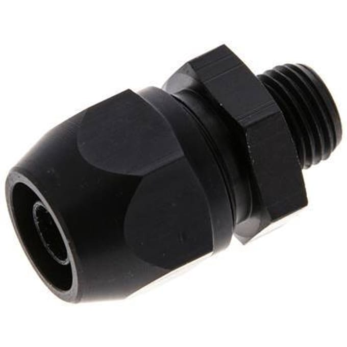 12x9mm & G1/4'' Aluminium Rechte Knelfitting Buitendraad 10bar Kunststof en Polyamide