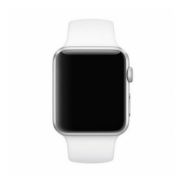 Bandje voor Apple Watch 42mm Mercury Siliconen Wit white