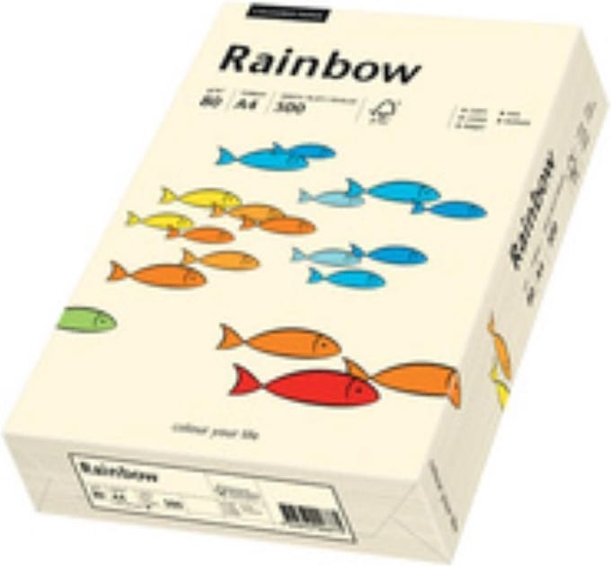 Rainbow gekleurd papier A4 80 gram 84 middelblauw 500 vel