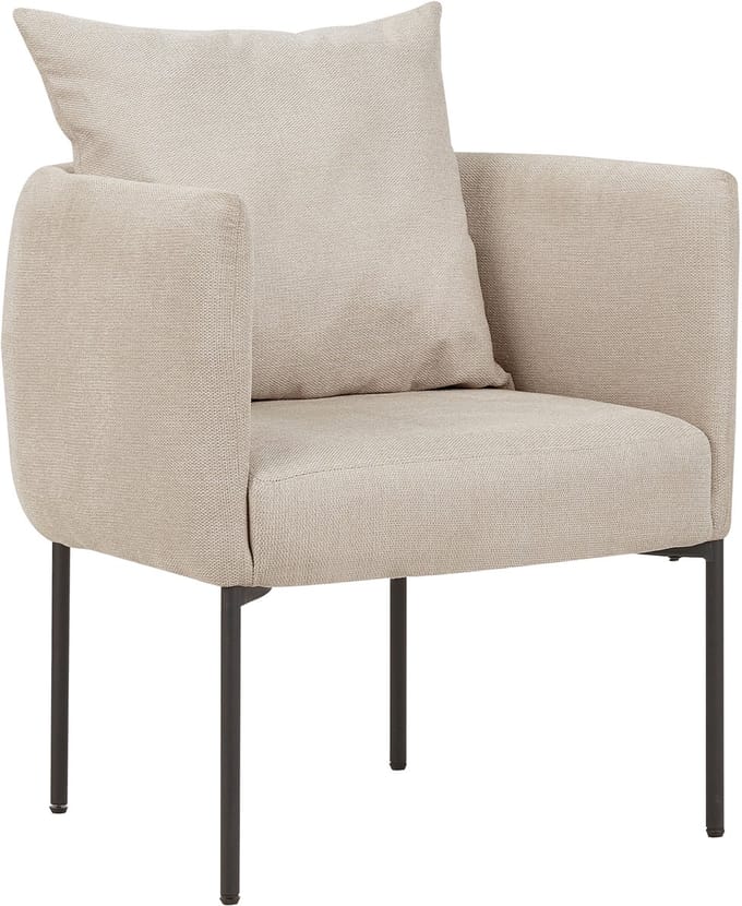 MALMOS - Fauteuil - Lichtbeige - Kunstlinnen