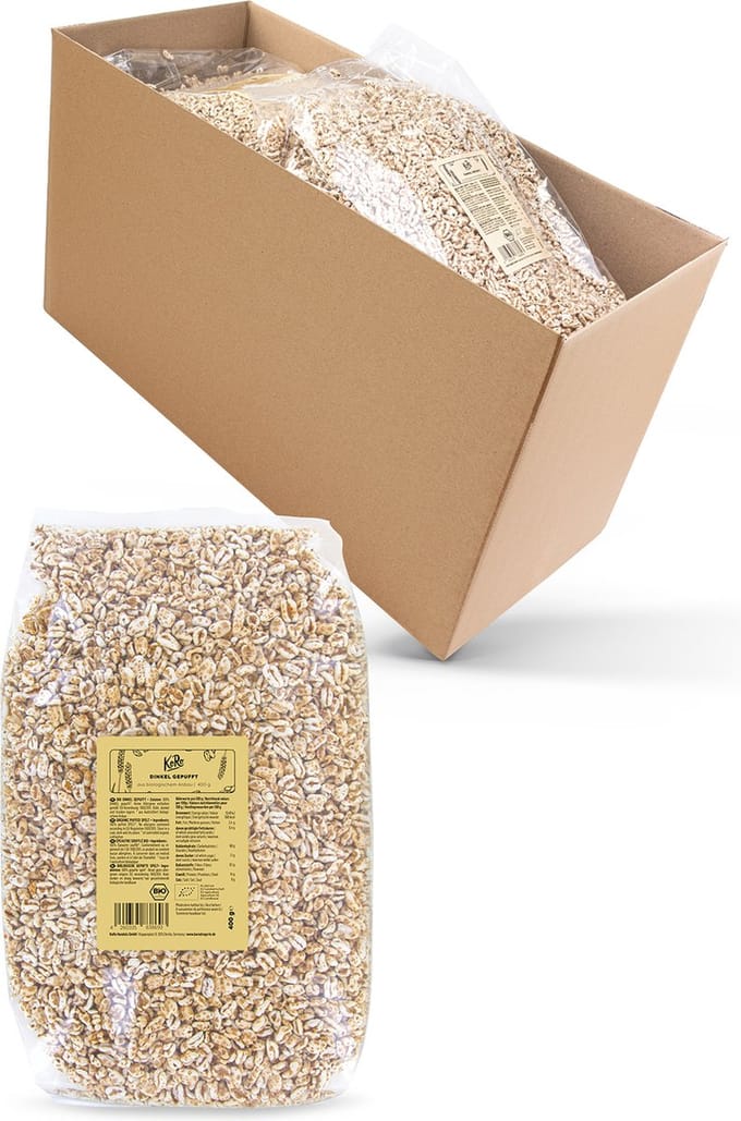 KoRo | Bio gepofte spelt 6 x 400 g