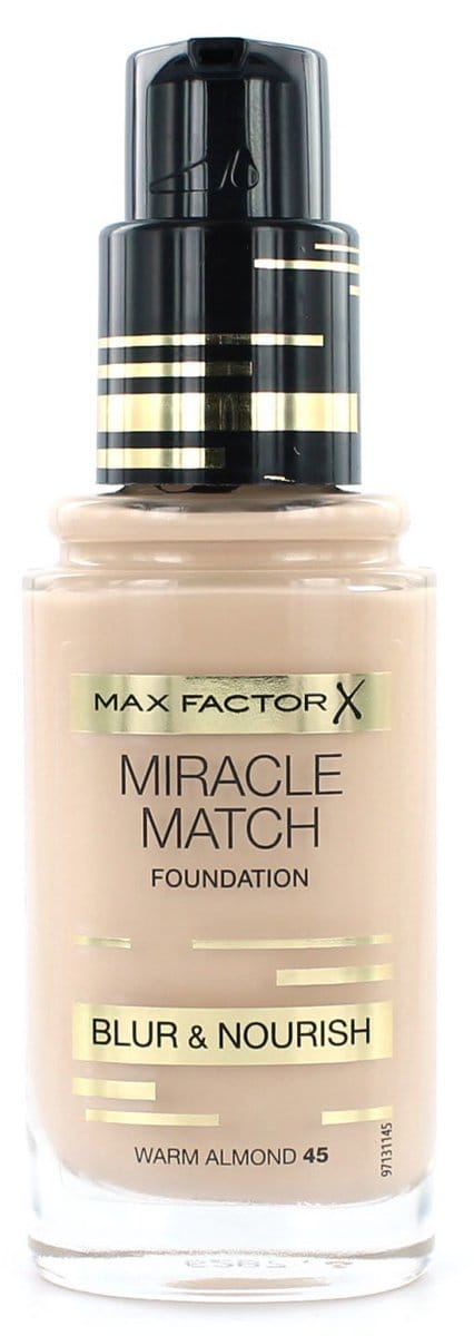 Max Factor Miracle Match Shade Matching Liquid Foundation - 045 Almond