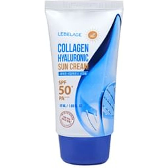LEBELAGE Crème Solaire au Collagène et Acide Hyaluronique 50mL white