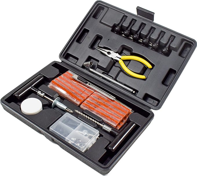 Tubeless bandenreparatieset - Complete set 93 stuks