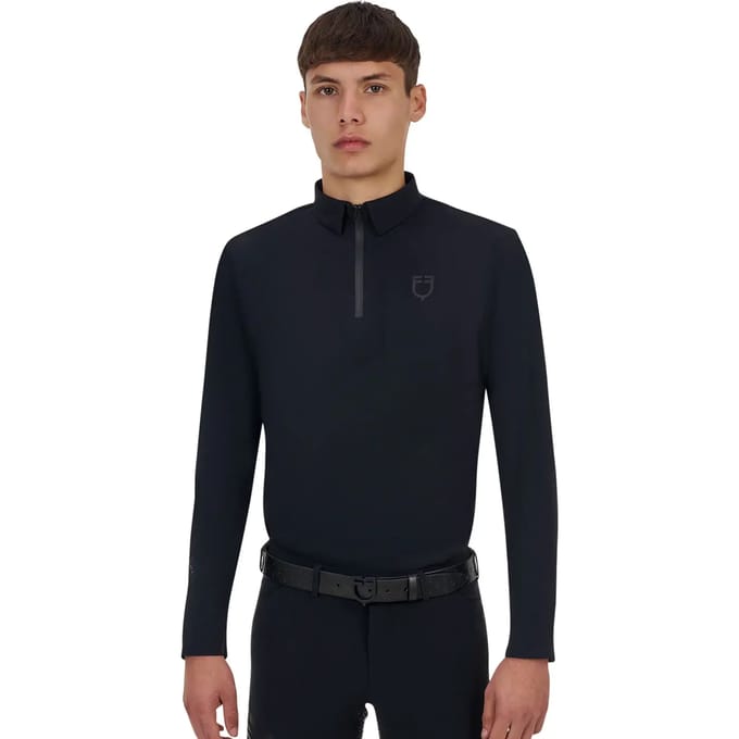 Polo met lange mouwen voor wedstrijden Equestro Ridertechnology