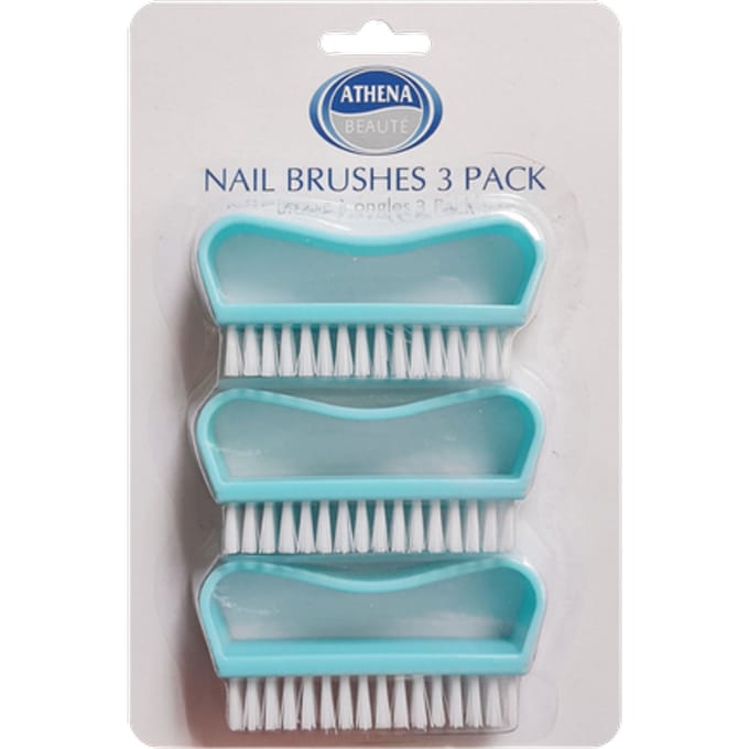 Athena Plastic Nagelborstels Assorti - 3 stuks