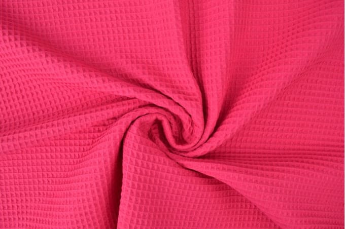 Wafelstof - 1 meter - Per meter - Fuchsia - 150cm breed