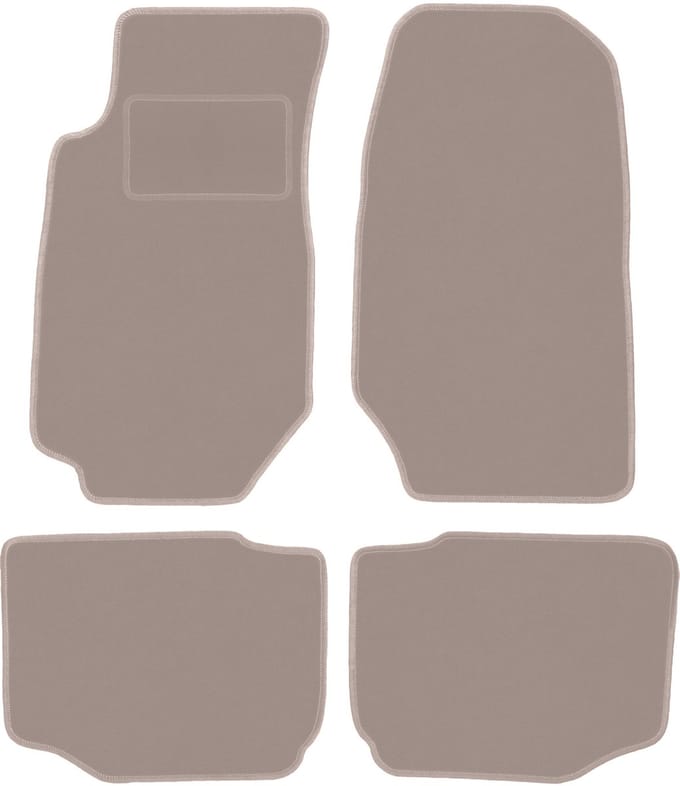 Beige velours matten voor: Ford Granada sedan (1972-1985)