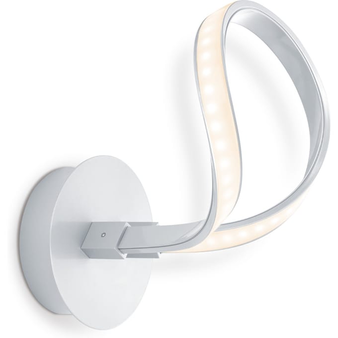 Home sweet home wandlamp LED String ↔ 17 cm - zilvergrijs