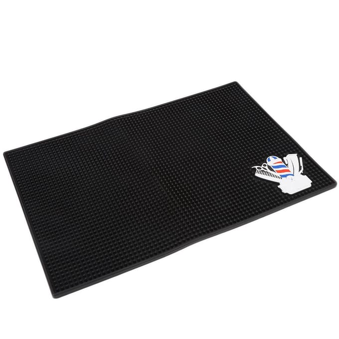 Tampon PU Antidérapant Tapis Doux Antidérapant Coussin Outils de Coiffure pour Salon de Coiffure black
