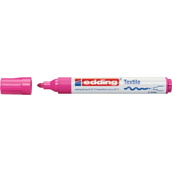 Textielmarker edding 4500 rond 2-3mm roze