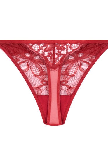 Hunkemöller Hoog uitgesneden string Marianna Rood