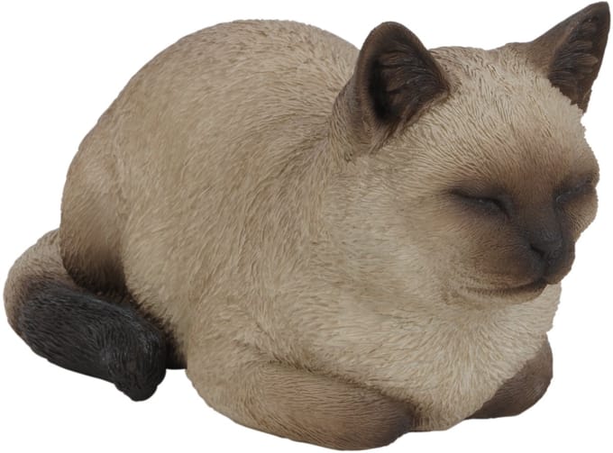 Dromende kat 17x19x34cm - Tuinbeeld - Dierenbeeld