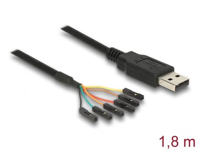 Delock USB 2.0 to Serial TTL Converter with 6 pin header female separately 1.8 m (5 V)