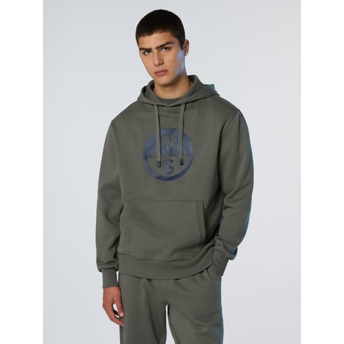North Sails Hoodie Met maxi logo print