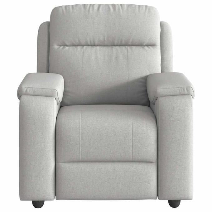 vidaXL - Fauteuil - verstelbaar - stof - wolk - grijs