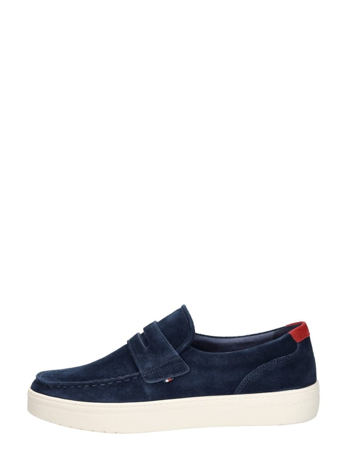 Tommy Hilfiger Tommy Hilfiger Milann Instappers blauw Suède