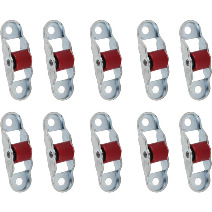 10 stuks Schuifdeur Raam Katrol Stille Roller Plastic Enkel Wiel Beslag met Basis 12mm
