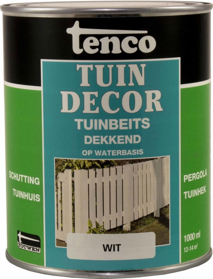Tenco Buitenbeits Tuindecor Dek - Wit - Zijdeglans - 1l