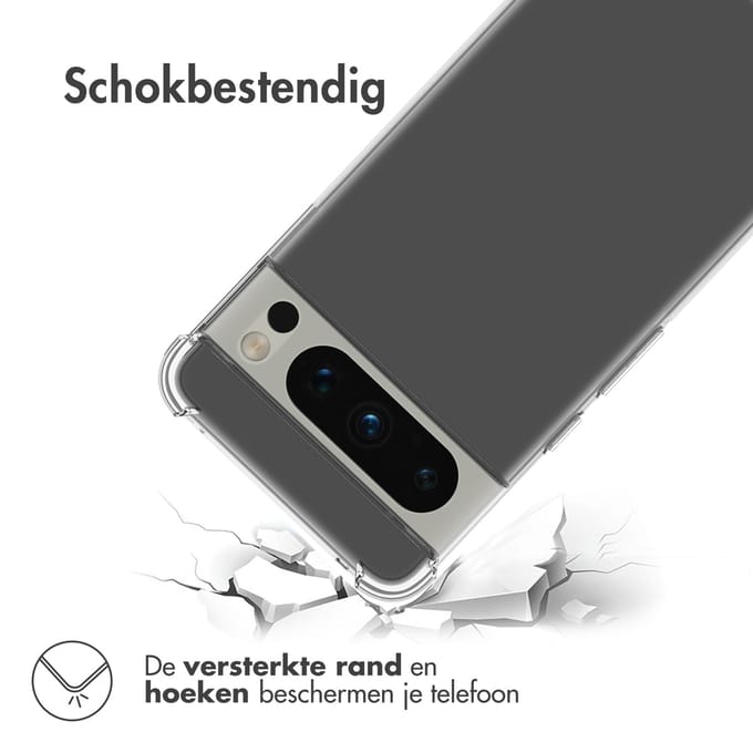 imoshion Hoesje - Geschikt voor Google Pixel 8 Pro - Shockproof Case - Transparant