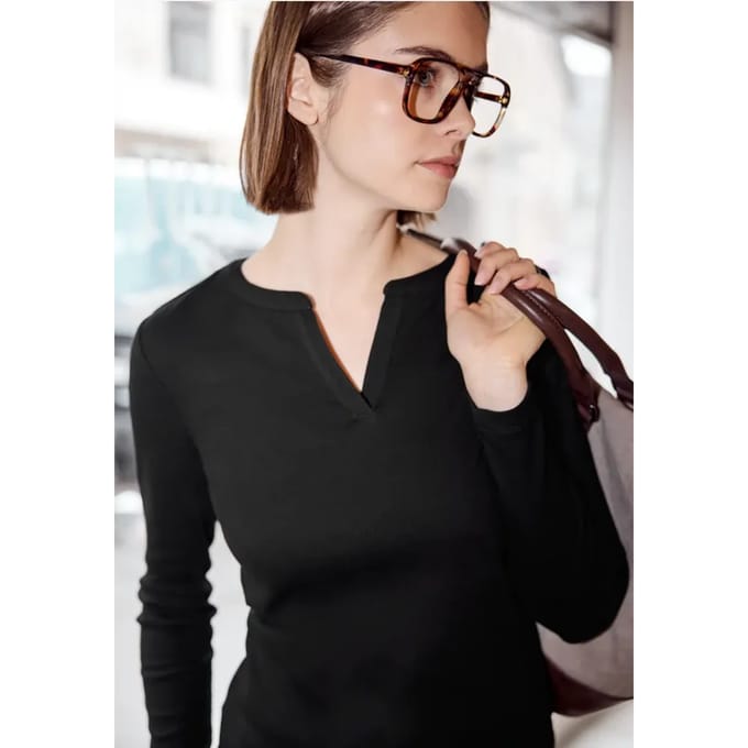 Geribd shirt met structuur