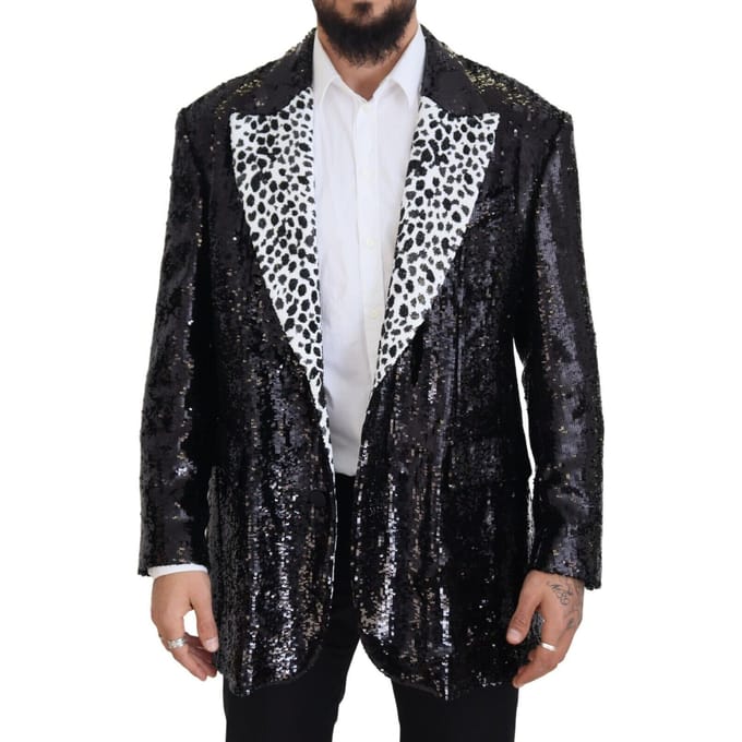 Paillette Blazer Dalmatiër Kraag