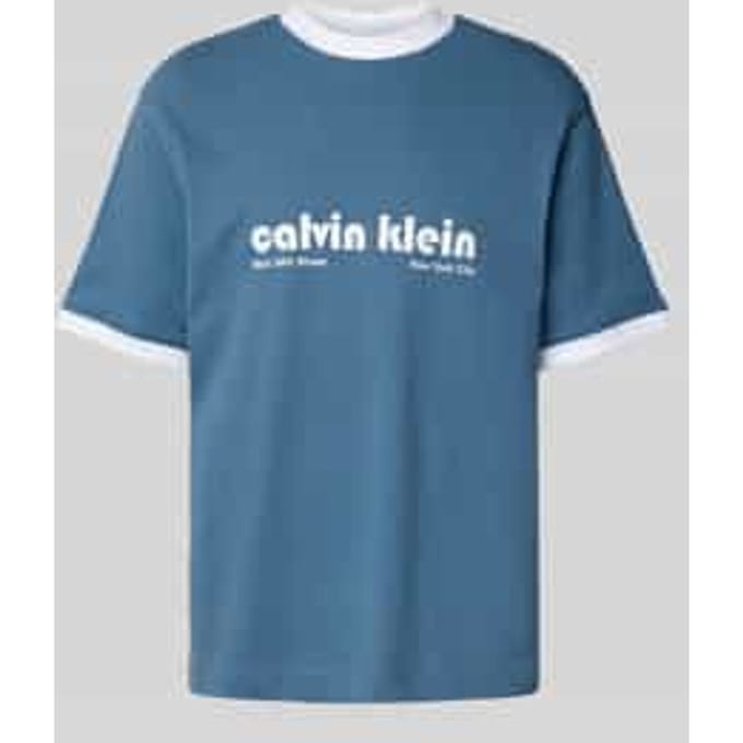 T-shirt met labelprint