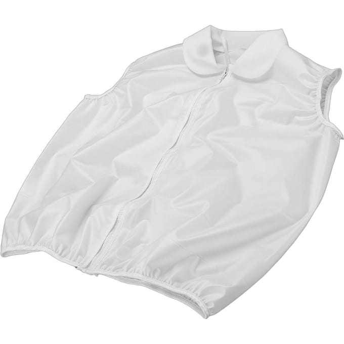 Biergevuld Vest PVC Transparant Grappig Opvallend Draagbaar Drankvest voor Zwembaden Feesten white