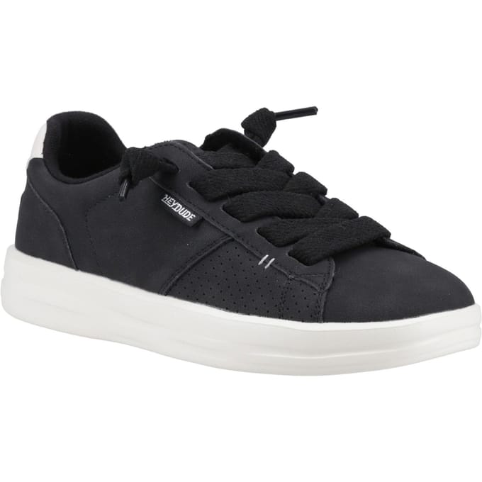 HEYDUDE Karina Duo Classic Polyurethaan Dames Zwarte Sneakers