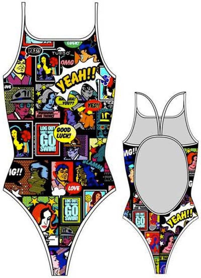 Turbo Yeah Comic Zwemkleding Veelkleurig M Vrouw