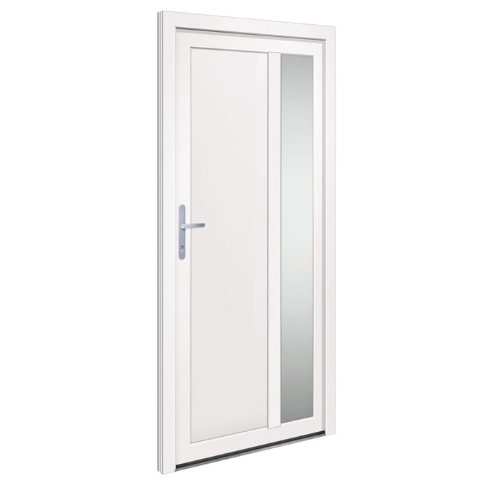 vidaXL Voordeur 98x200 cm PVC wit