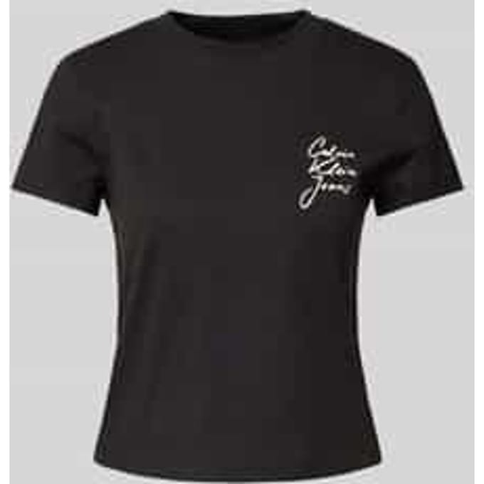T-shirt met labelprint