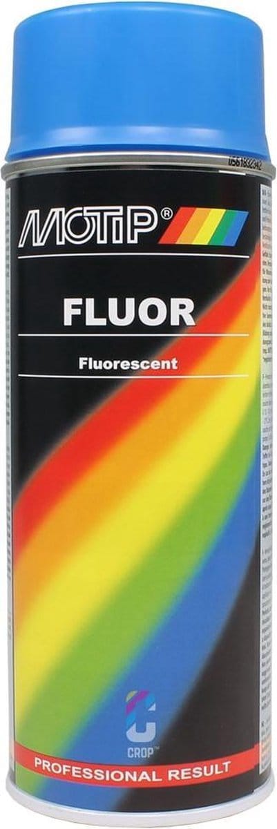Motip Fluorescerende Lak Blauw - 400 ml