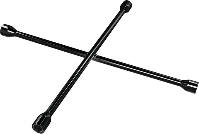 4-Way Cross Lug Wrench - 20 Inch - SAE and Metric Sizes