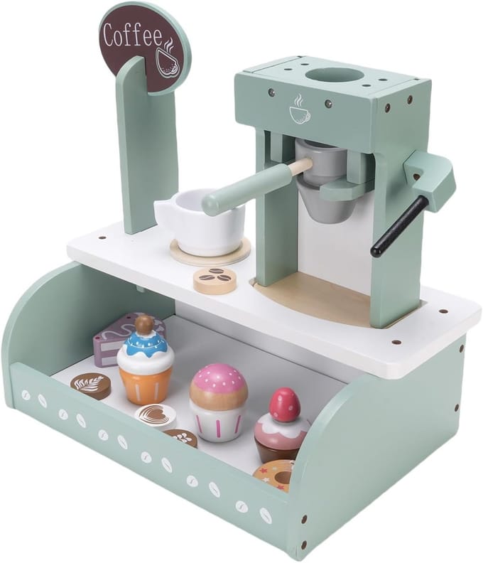 Koffiezetapparaat Speelgoed - Keuken Speelgoed - Rollenspel - Duurzame Constructie - 33 x 21 x 12 cm