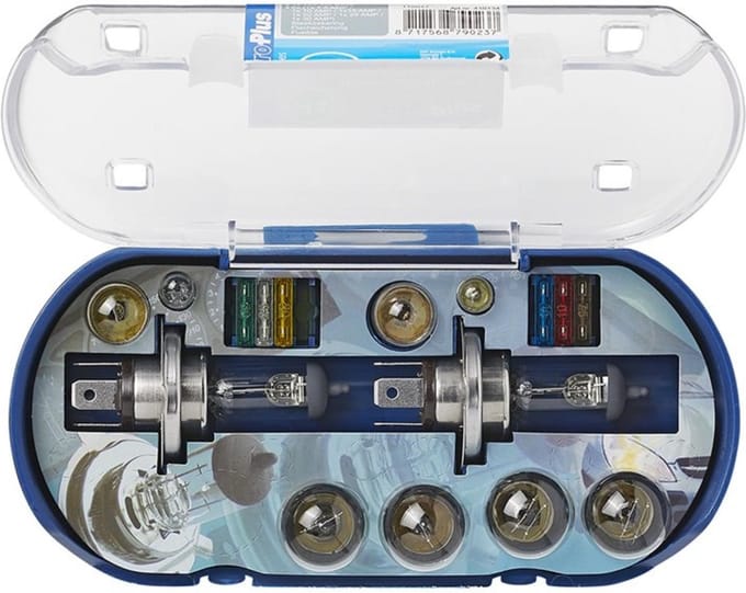 ProPlus Complete reservelampenset - H4 - 16-delig - Inclusief steekzekeringen