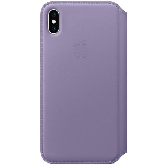 Leather Folio Bookcase voor de Apple iPhone Xs Max - Lila