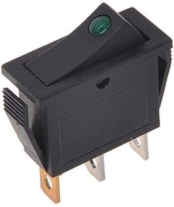 ProPlus Wipschakelaar LED - 12/24V - Max. 10A - Groen - Kunststof