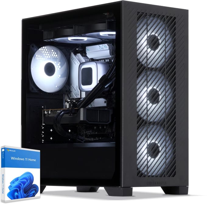 Sedatech Advanced Gaming PC Waterkoeling Tower ATX • Intel i5-12400F 6x 2.5GHz • Geforce RTX5060 • 32Gb DDR5 • 2Tb SSD M.2 • WiFi • Bluetooth, USB C • Windows 11 • Desktop computer