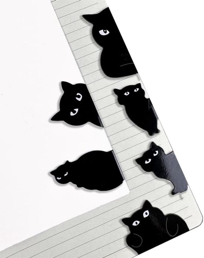 Store_9 - Magnetische boekenleggers - Zwarte katten - Bladwijzers