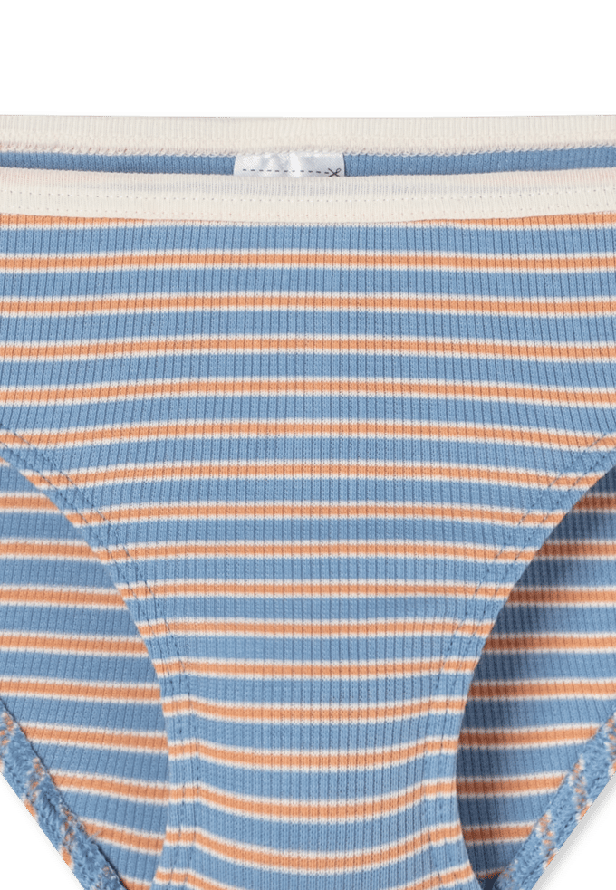 Slip met dubbelrib en streepjes - Dubbelrib 128