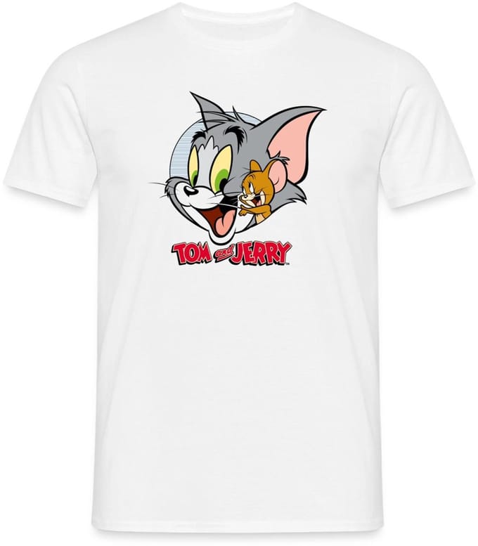 Tom En Jerry Knuffelig T-Shirt Heren