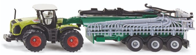 SIKU 1827, Claas Xerion Tractor met Samson Tankwagen, schaal 1:87, metaal/kunststof,