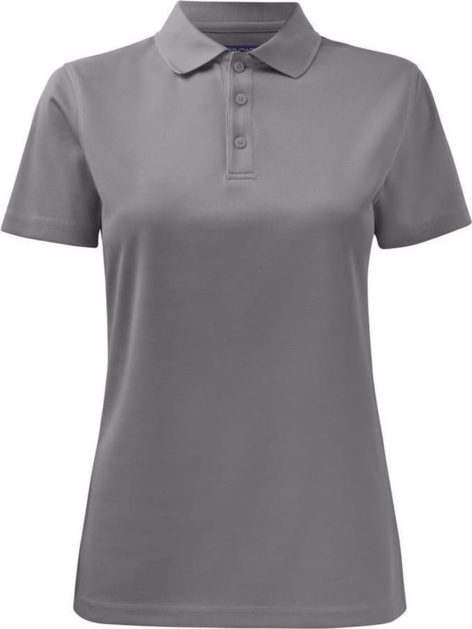 ProJob 2041 DAMES POLO POLYESTER 642041 - steengrijs - S