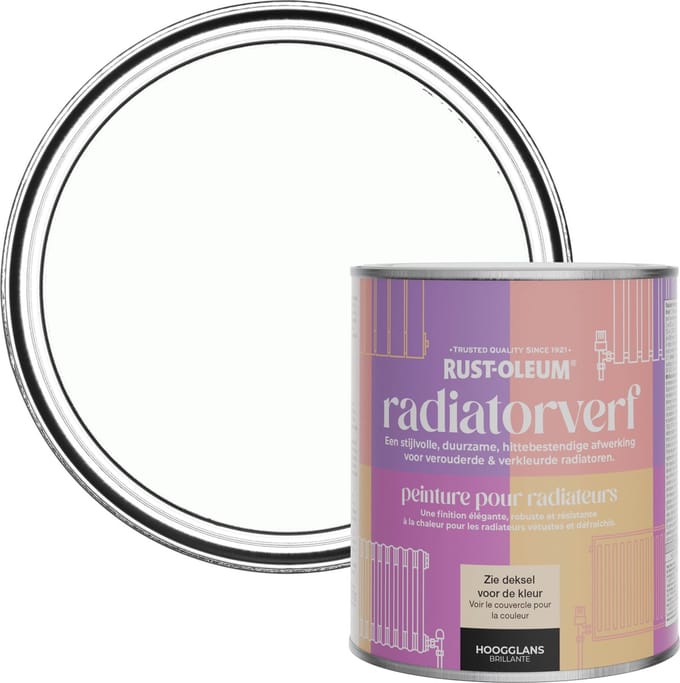 Rust-Oleum Gebroken wit Radiatorverf Hoogglans - Maansteen 750ml