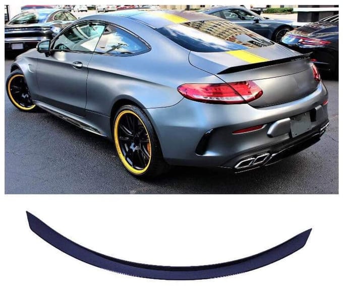 Kofferspoiler Compatibel met Mercedes C205 C Coupe Zwart