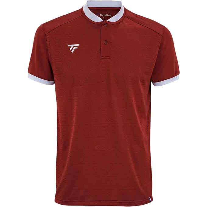 Tecnifibre Team Mesh Korte Mouw Poloshirt Rood XL Man