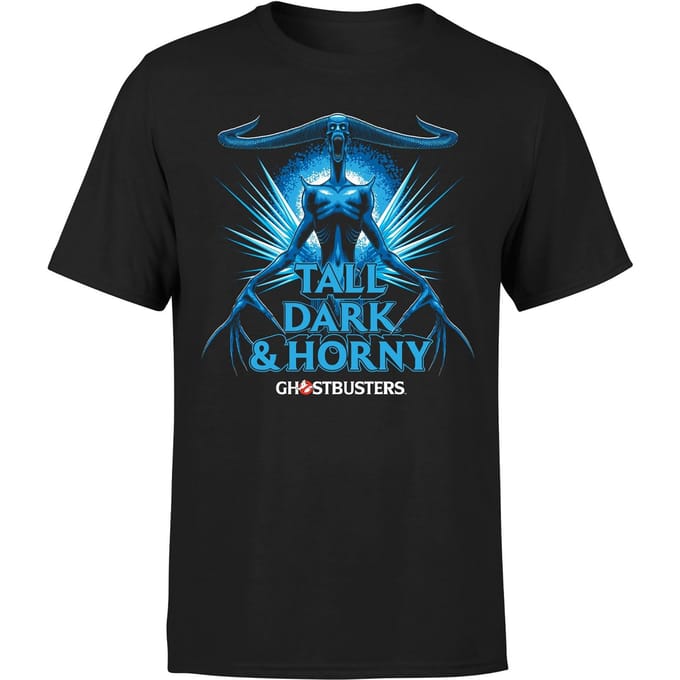Ghostbusters Tall Dark And Horny Men's T-Shirt - Black - S