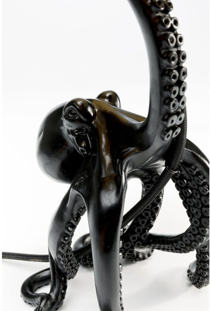 Tafellamp Octopus zwart 43cm Kare Design